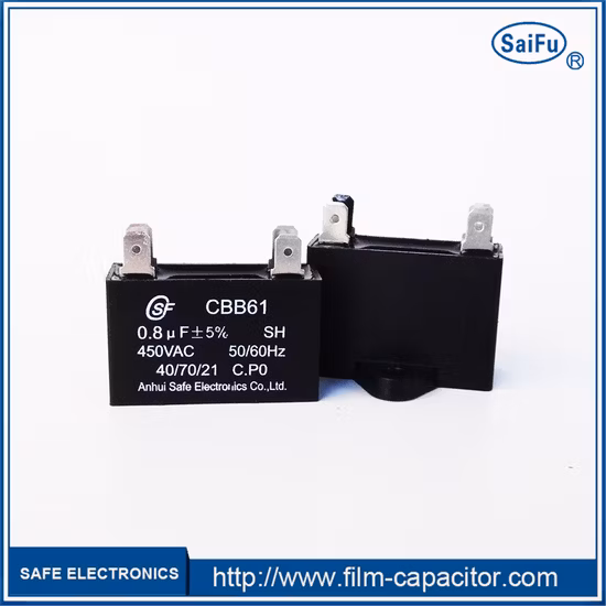 1UF a 100UF Cbb65 Capacitores de funcionamento do motor AC 450VAC Capacitor de partida do motor da bomba de água