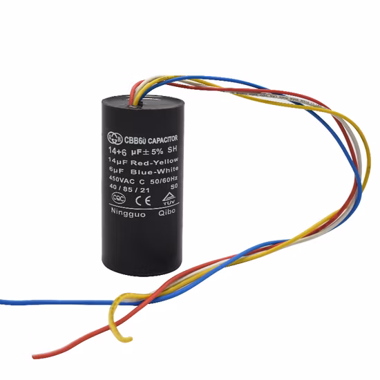 Capacitores de operação de motor CA de alta tensão Cbb60 450 VCA 50/60 Hz CA